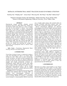 HHTrack: Hyperspectral Object Tracking Using Hybrid Attention