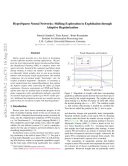 HyperSparse Neural Networks: Shifting Exploration to Exploitation
  through Adaptive Regularization