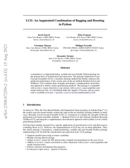 LCE: An Augmented Combination of Bagging and Boosting in Python