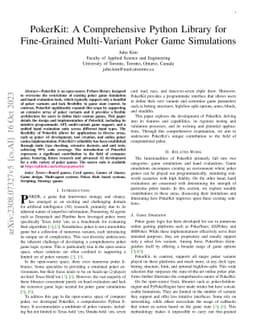 PokerKit: A Comprehensive Python Library for Fine-Grained Multi-Variant
  Poker Game Simulations