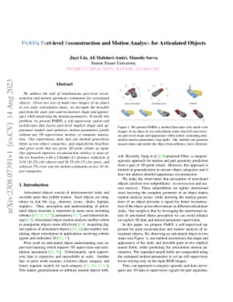PARIS: Part-level Reconstruction and Motion Analysis for Articulated
  Objects