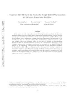 Projection-Free Methods for Stochastic Simple Bilevel Optimization with
  Convex Lower-level Problem