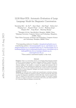 LLM-Mini-CEX: Automatic Evaluation of Large Language Model for
  Diagnostic Conversation