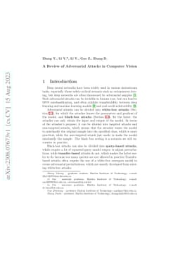 A Review of Adversarial Attacks in Computer Vision