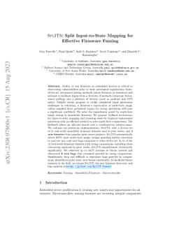 SplITS: Split Input-to-State Mapping for Effective Firmware Fuzzing