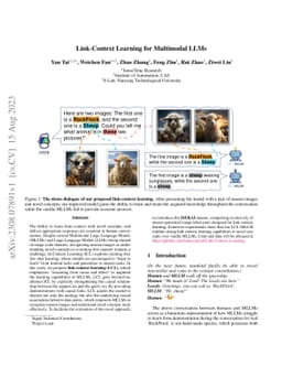 Link-Context Learning for Multimodal LLMs