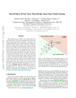One-bit Flip is All You Need: When Bit-flip Attack Meets Model Training