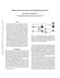 Ranking-aware Uncertainty for Text-guided Image Retrieval