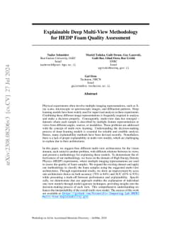 Explainable Multi-View Deep Networks Methodology for Experimental
  Physics