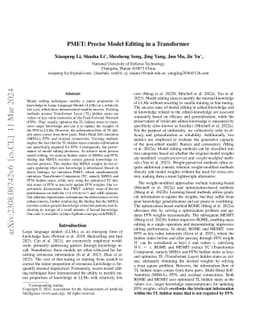 PMET: Precise Model Editing in a Transformer