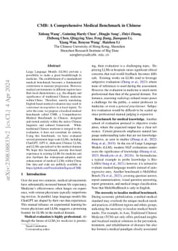 CMB: A Comprehensive Medical Benchmark in Chinese