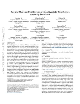 Beyond Sharing: Conflict-Aware Multivariate Time Series Anomaly
  Detection
