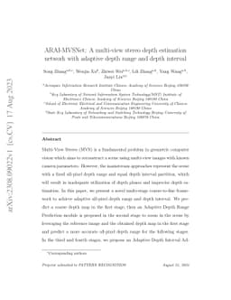 ARAI-MVSNet: A multi-view stereo depth estimation network with adaptive
  depth range and depth interval