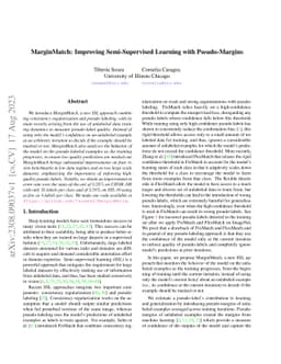MarginMatch: Improving Semi-Supervised Learning with Pseudo-Margins