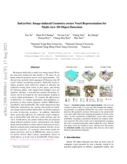 ImGeoNet: Image-induced Geometry-aware Voxel Representation for
  Multi-view 3D Object Detection