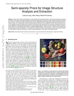 Semi-sparsity Priors for Image Structure Analysis and Extraction