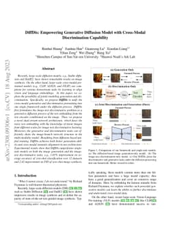 DiffDis: Empowering Generative Diffusion Model with Cross-Modal
  Discrimination Capability