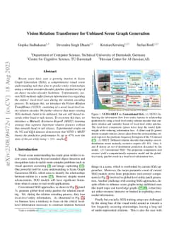 Vision Relation Transformer for Unbiased Scene Graph Generation