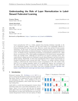 Understanding the Role of Layer Normalization in Label-Skewed Federated
  Learning