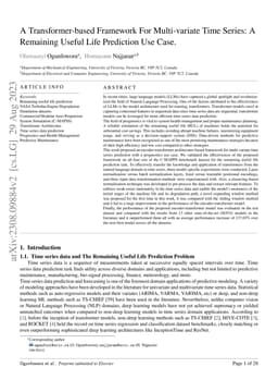 A Transformer-based Framework For Multi-variate Time Series: A Remaining
  Useful Life Prediction Use Case