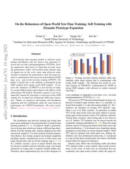 On the Robustness of Open-World Test-Time Training: Self-Training with
  Dynamic Prototype Expansion