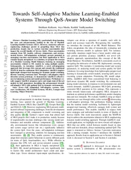 Towards Self-Adaptive Machine Learning-Enabled Systems Through QoS-Aware
  Model Switching