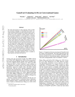 GameEval: Evaluating LLMs on Conversational Games
