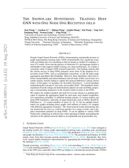 The Snowflake Hypothesis: Training Deep GNN with One Node One Receptive
  field