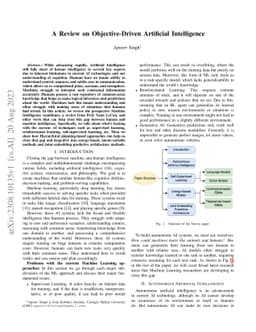A Review on Objective-Driven Artificial Intelligence
