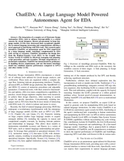 ChatEDA: A Large Language Model Powered Autonomous Agent for EDA