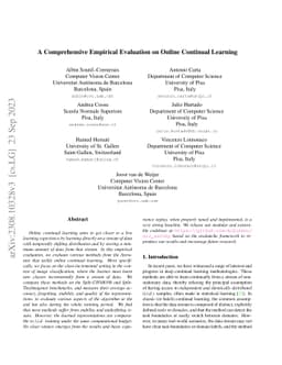 A Comprehensive Empirical Evaluation on Online Continual Learning