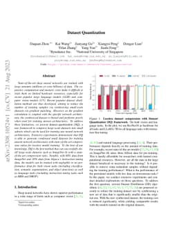 Dataset Quantization