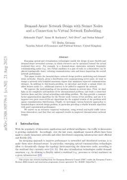 Demand-Aware Network Design with Steiner Nodes and a Connection to
  Virtual Network Embedding