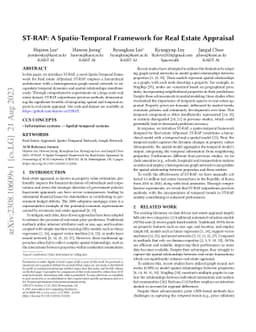 ST-RAP: A Spatio-Temporal Framework for Real Estate Appraisal