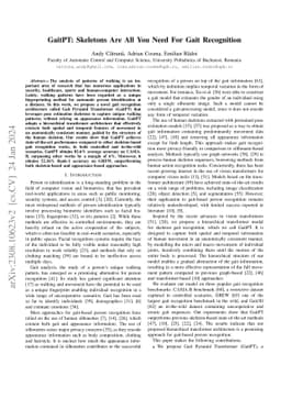 GaitPT: Skeletons Are All You Need For Gait Recognition