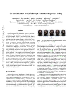Co-Speech Gesture Detection through Multi-Phase Sequence Labeling