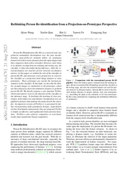 Rethinking Person Re-identification from a Projection-on-Prototypes
  Perspective