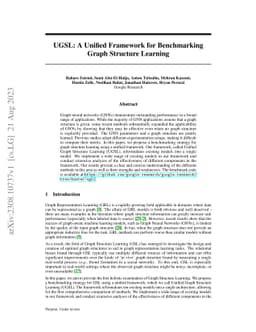 UGSL: A Unified Framework for Benchmarking Graph Structure Learning