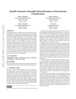 DynED: Dynamic Ensemble Diversification in Data Stream Classification
