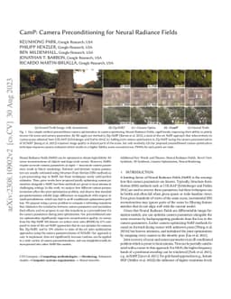 CamP: Camera Preconditioning for Neural Radiance Fields