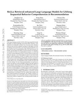 ReLLa: Retrieval-enhanced Large Language Models for Lifelong Sequential
  Behavior Comprehension in Recommendation