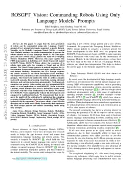 ROSGPT_Vision: Commanding Robots Using Only Language Models' Prompts