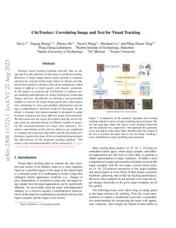 CiteTracker: Correlating Image and Text for Visual Tracking