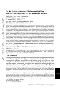 On the Opportunities and Challenges of Offline Reinforcement Learning
  for Recommender Systems