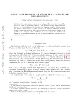 Strong limit theorems for empirical halfspace depth trimmed regions