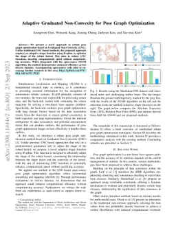 Adaptive Graduated Non-Convexity for Pose Graph Optimization