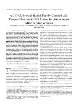 A LiDAR-Inertial SLAM Tightly-Coupled with Dropout-Tolerant GNSS Fusion
  for Autonomous Mine Service Vehicles