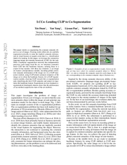 LCCo: Lending CLIP to Co-Segmentation