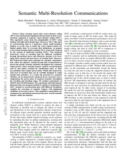 Semantic Multi-Resolution Communications