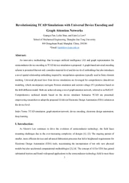 Revolutionizing TCAD Simulations with Universal Device Encoding and
  Graph Attention Networks
